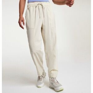 Calia By Carrie Underwood Joggers Women XL Ivory Drawstring Waist Cargo Pockets